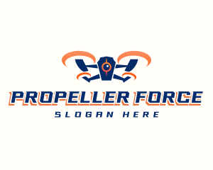 Propeller - Drone Propeller Surveillance logo design