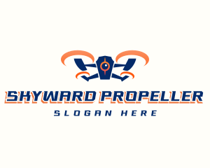 Propeller - Drone Propeller Surveillance logo design