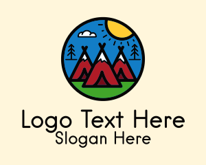 Tribe - Camping Tent Outdoor logo design