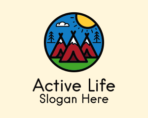 Camping Tent Outdoor Logo