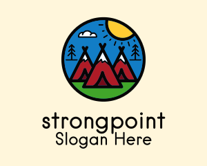 Camping Tent Outdoor Logo