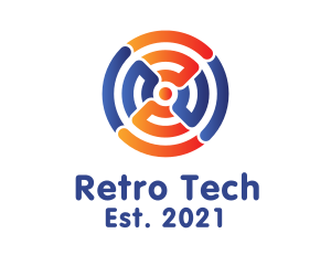 Wi-Fi Tech Circle logo design