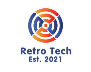 Analog - Wi-Fi Tech Circle logo design