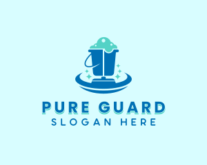 Housekeeping Sanitation Cleaning  logo design