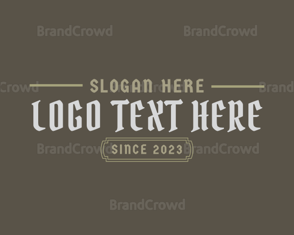 Gothic Banner Business Logo