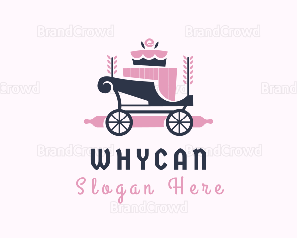 Cake Baking Carriage Logo