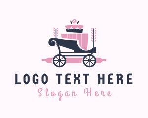 Cake Baking Carriage Logo