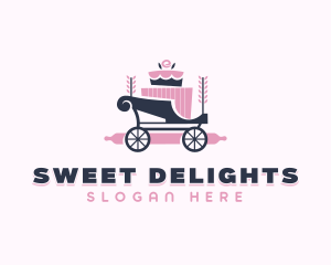 Cake Baking Carriage logo design