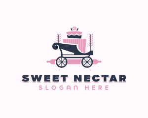 Cake Baking Carriage logo design