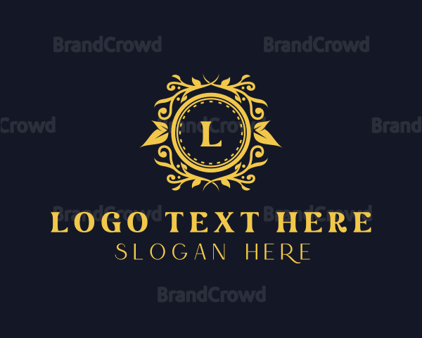 Floral Royalty Wedding Logo