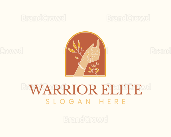 Elegant Flowers Hand Logo