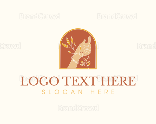 Elegant Flowers Hand Logo