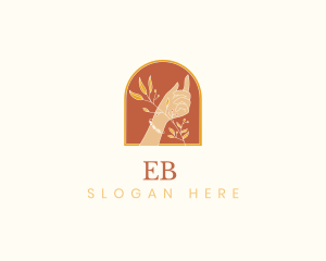 Elegant Flowers Hand Logo