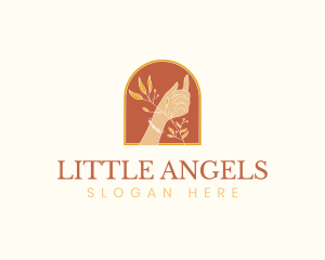 Elegant Flowers Hand Logo