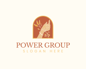 Skincare - Elegant Flowers Hand logo design