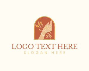 Beauty - Elegant Flowers Hand logo design