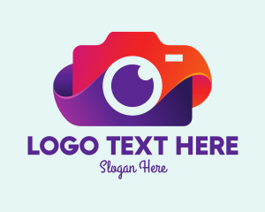 Picture - Colorful Camera App logo design