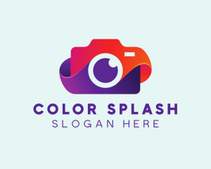 Colorful Camera App logo design