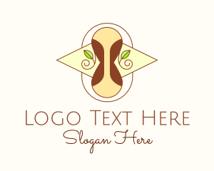 Clock - Elegant Hourglass Nature logo design