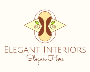 Elegant Hourglass Nature logo design