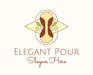 Elegant Hourglass Nature logo design