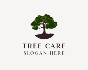 Rustic Tree Landscape logo design