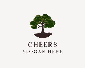 Rustic - Rustic Tree Landscape logo design