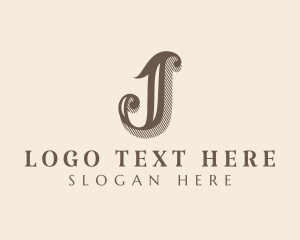 Calligraphy - Elegant Stylish Boutique Letter J logo design