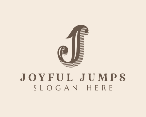 Elegant Stylish Boutique Letter J logo design