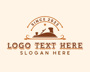 Log - Woodwork Vintage Planer logo design