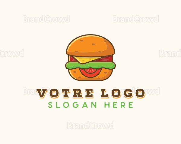 Burger Sandwich Cafe Logo