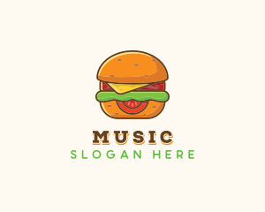 Burger Sandwich Cafe Logo