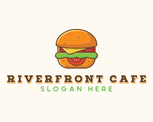 Burger Sandwich Cafe logo design