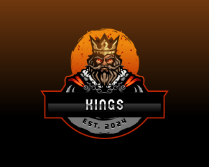 Gaming King Crown logo design