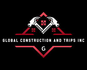 Hammer Construction Builder logo design