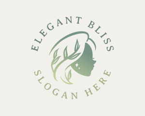 Natural Leaf Woman Logo