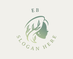 Girl - Natural Leaf Woman logo design