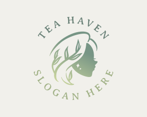 Natural Leaf Woman logo design