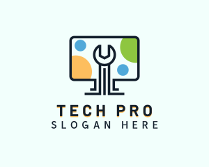 Pc - Tech Computer Repair logo design