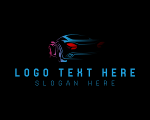 Driving - Car Garage Detailing logo design