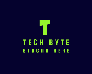 Computing - Tech Green Computer logo design