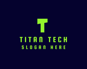 Tech Green Computer logo design