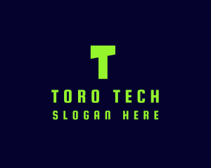 Tech Green Computer logo design