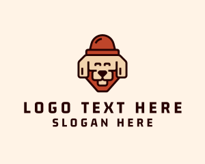 Mascot - Canine Dog Hat logo design