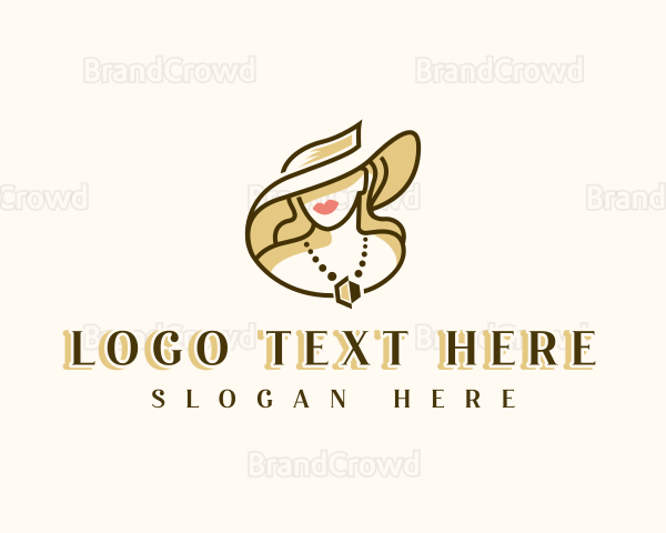 Elegant Woman Jewelry Logo