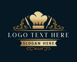 Catering - Gourmet Chef Knife logo design