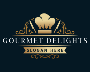 Gourmet Chef Knife logo design