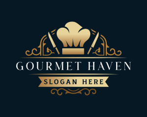 Gourmet Chef Knife logo design