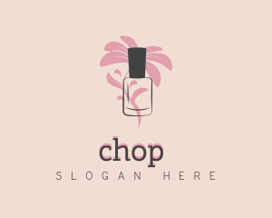 Vegan - Floral Essential Oil logo design