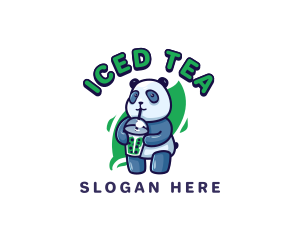 Panda Milk Tea logo design